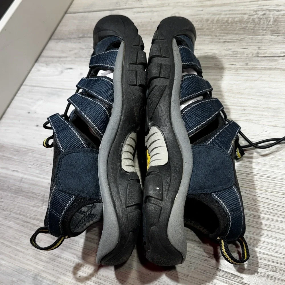 KEEN Mens Newport H2 Navy/Medium Grey Sport Sandals Size 8